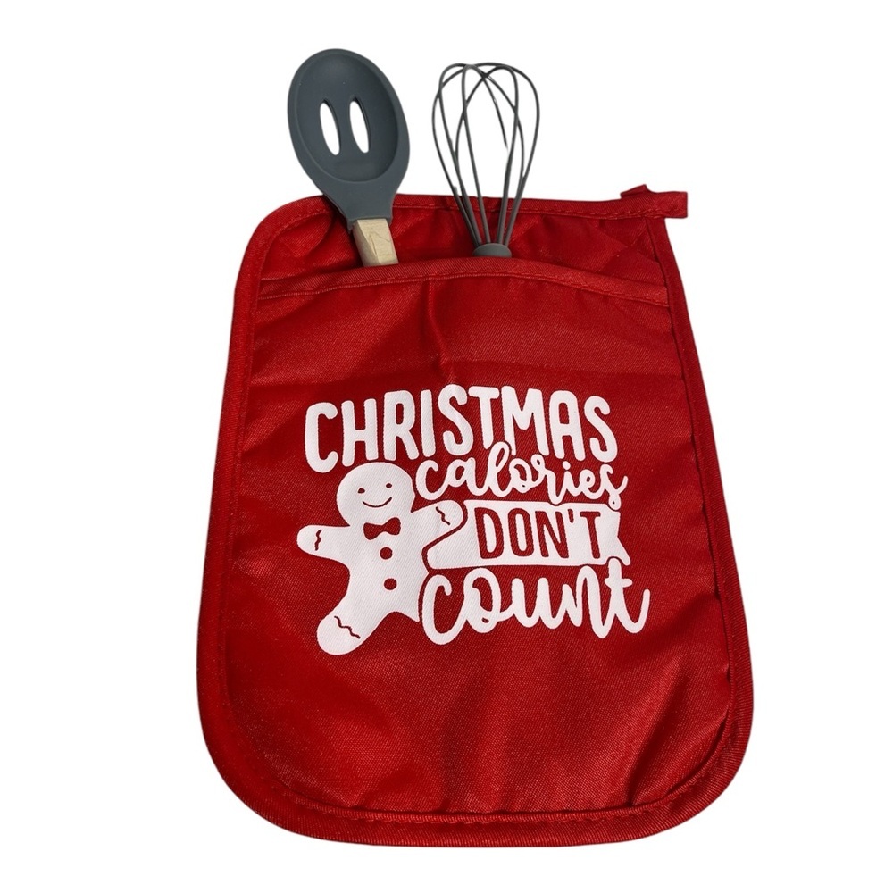 🔥Christmas oven mitt & utensil set